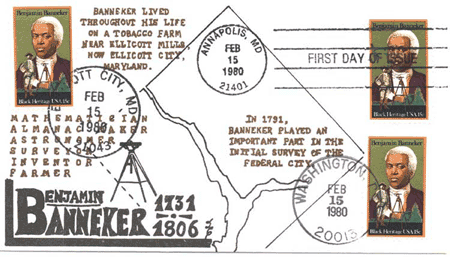 Mr. Banneker honored on a postcard